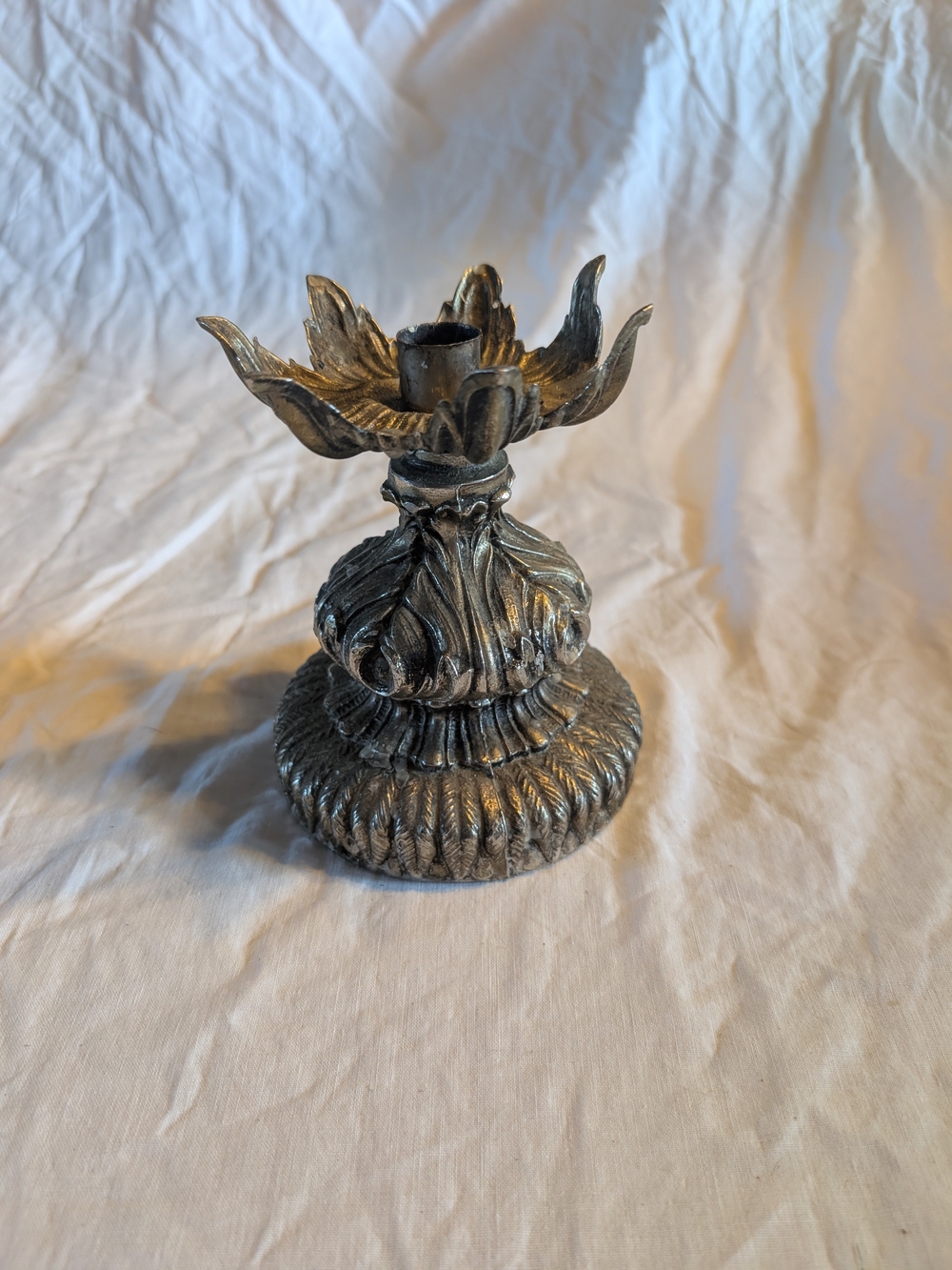 2/60$ Ornate Floral brass Candle Holder